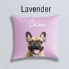 Customisable Dog Photo Pillow Personalized Pet Cushion Throw Pillow with Pet Picture Custom Decor for Pet Owners Unique Gifts