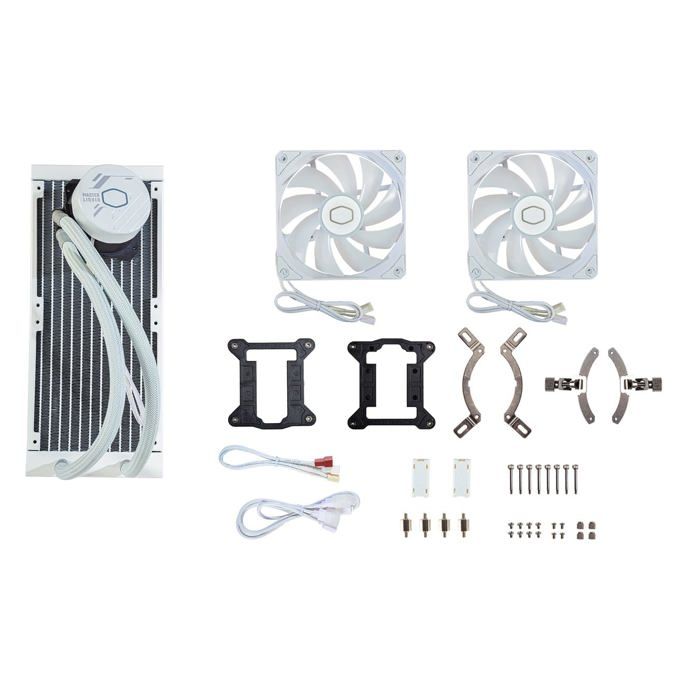 Watercooling - cooler master - masterliquid 240l core blanc argb (mlw-d24m-a18pz-rw)
