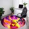 1pc Pikachu Chair Carpet for Office, Indoor Non Slip Washable Polyester Fiber Carpet, Mat For Office, Machine Washable