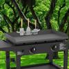 Griddle Pan Spatula Holder Non-slip Griddle Spatula Holder Multifunctional BBQ Tool Rack Stainless Steel Barbecue Accessories