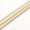 1Meters/Roll 4mm 14K 18K Gold Plated Brass Cross Link Chains Jewelry Making Bulk Chains For DIY Handmade Craft Accessories