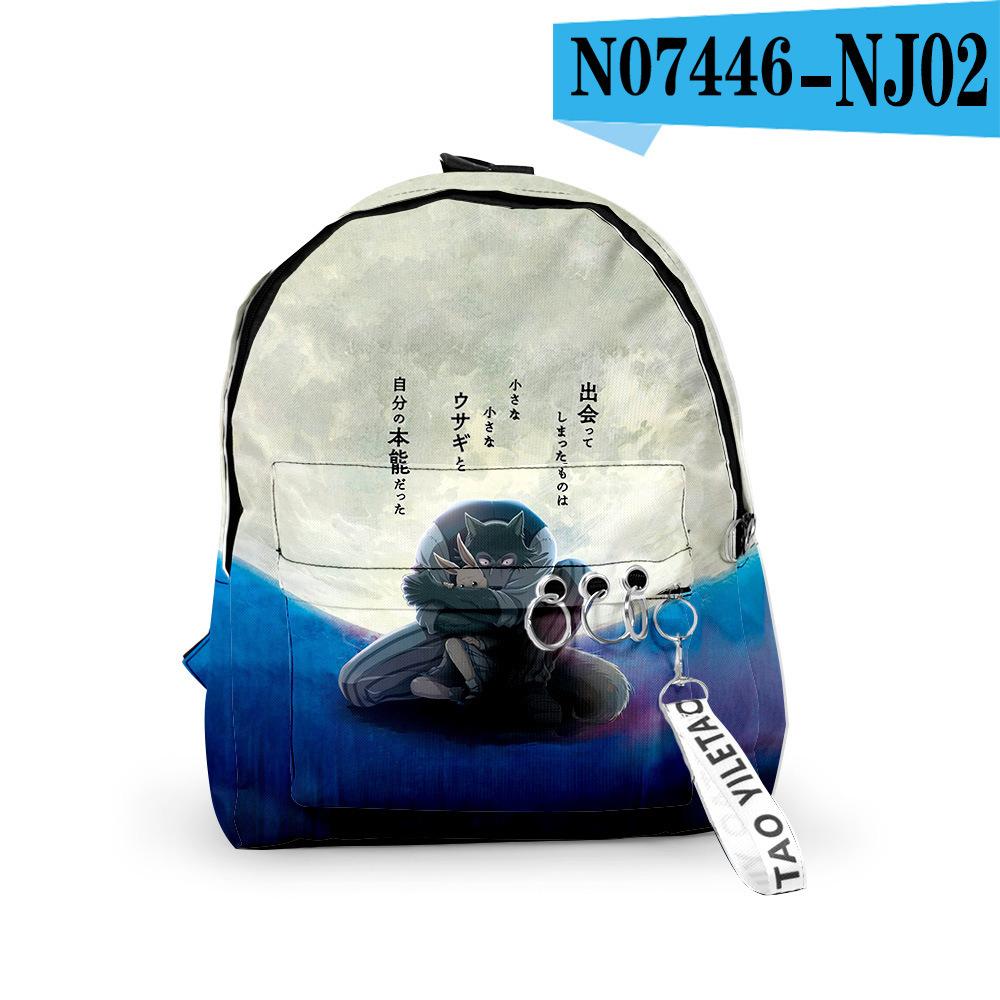Classic Novelty Animal Rhapsody Backpacks Boys/Girls School Bags 3D Print Keychains Oxford Waterproof Cute Small Backpacks