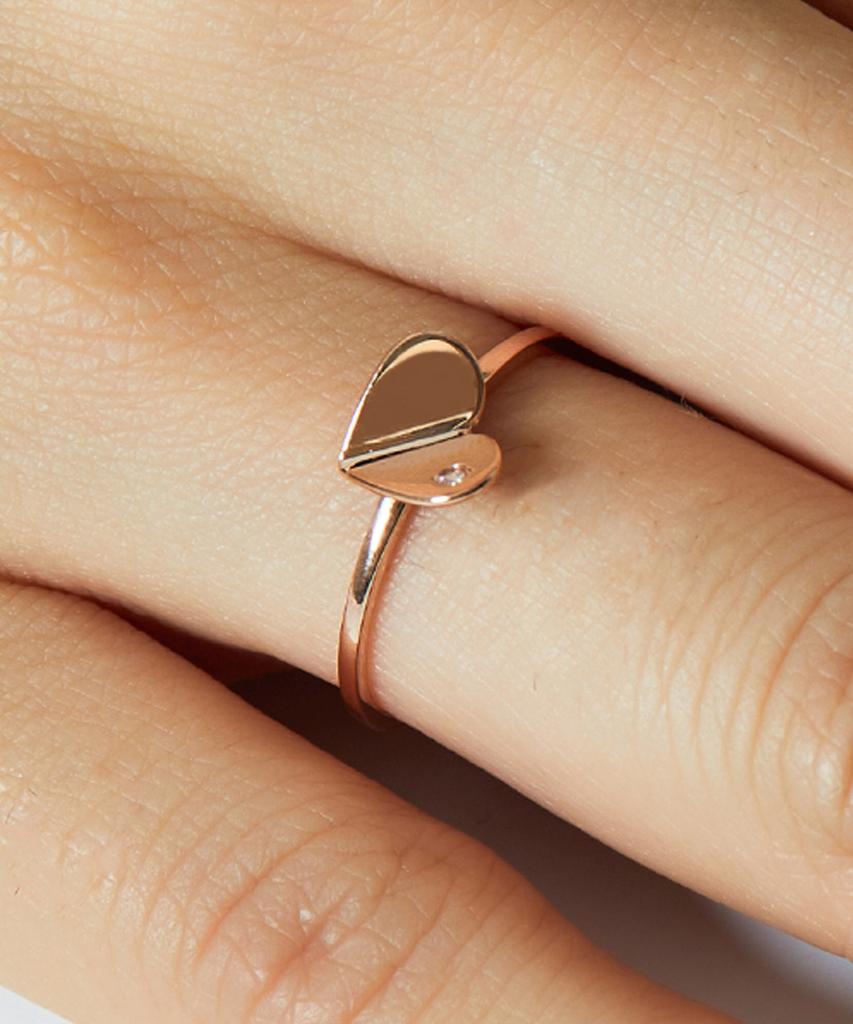 Helene Jewelry 14K 18K Eclat Heart Miss Ring Gold Ring