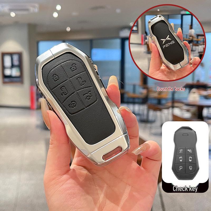 Xiaopeng X9 Key Cover: Metal & Leather for 25 Models, Fits G3, P5, G6, P7i, G9