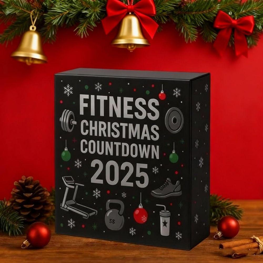 Christmas Tree Ornament Gym Advents Calendar Fitness Equipment Calendar  Festival Party Supplies