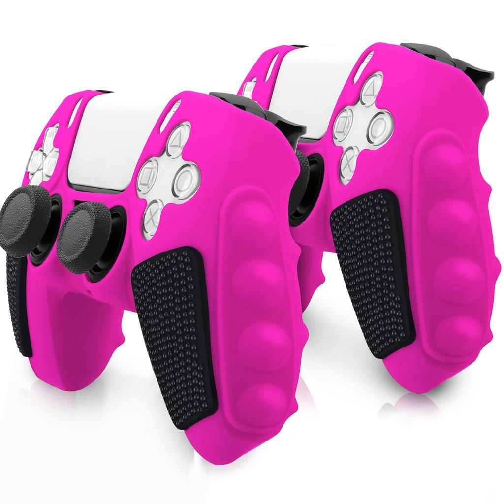 For Sony PlayStation 5 Controller Silicone Case Color Matching Protective Cover (Without Joy-Stick Caps)