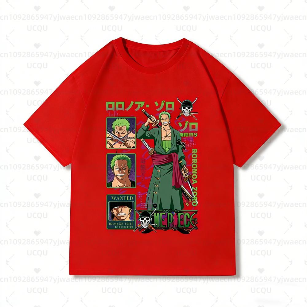 2026 New One Piece Zoro Anime Football Jersey Summer Plus Size Men's Women's Cosplay Short Sleeve T-shirt Tops