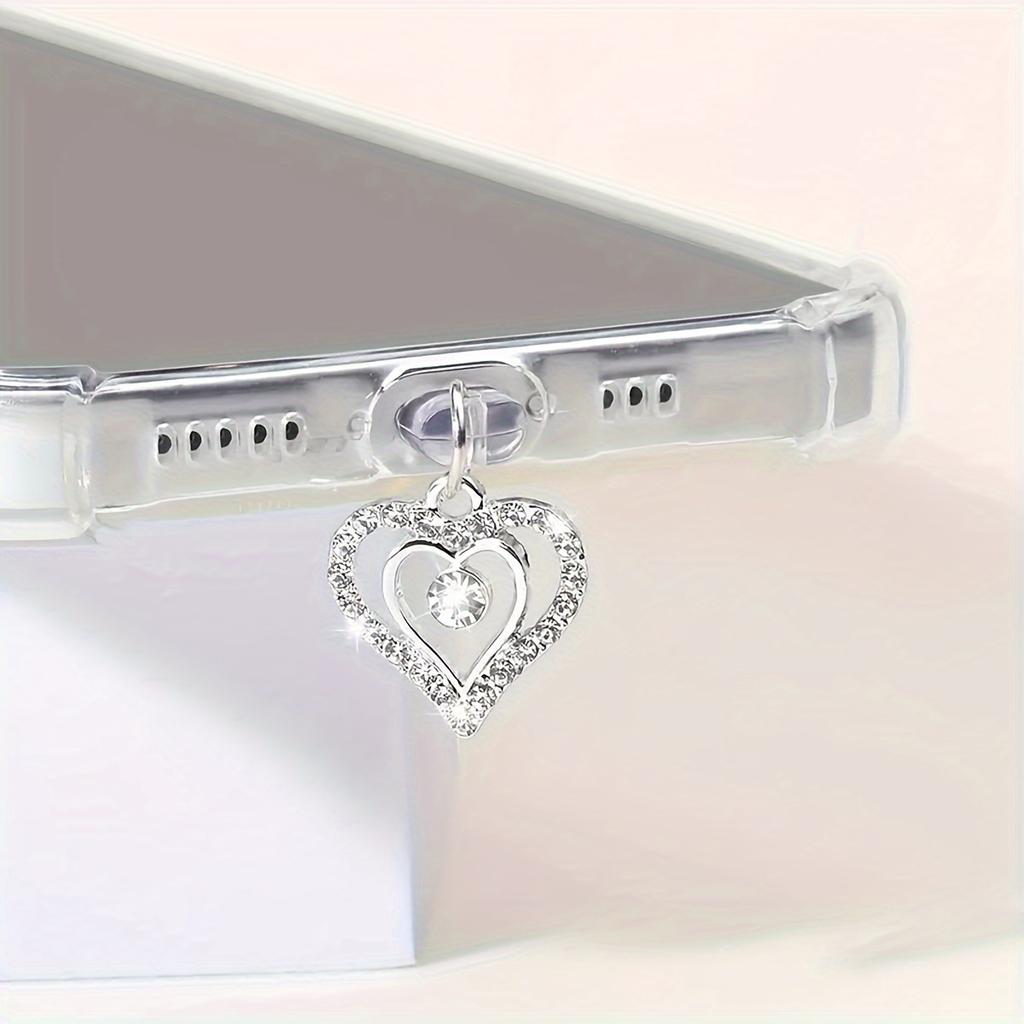 Love Rhinestone Mobile Phone Dust Plug, Good Sealing, Made Of High-quality And Durable Materials