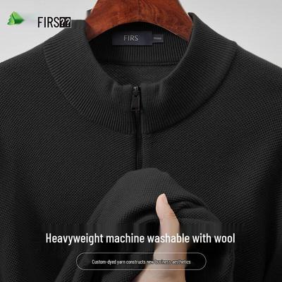 Shanshan Men's Merino Wool Round Neck Sweater