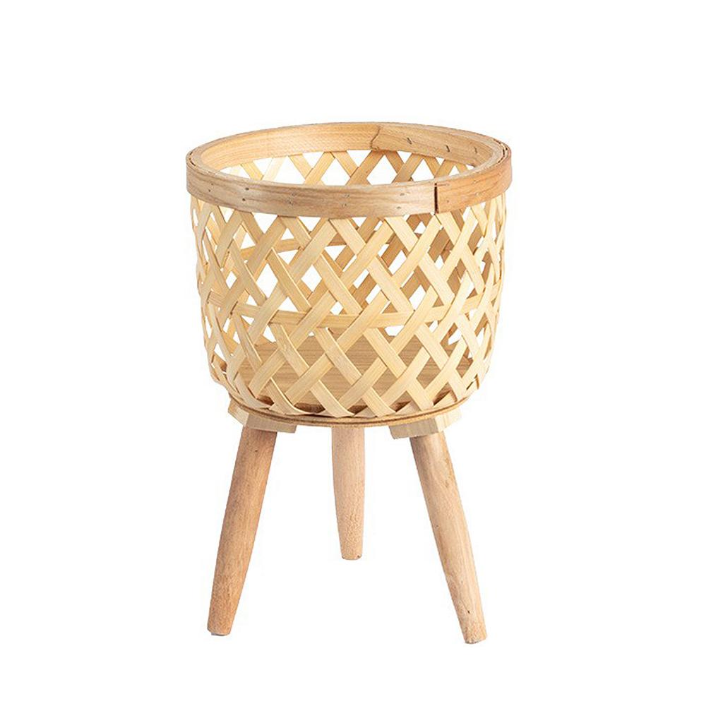 Pflanzenständer Korb Handgeflochtener Korb Blumen Pflanzenhalter Rattan Pflanzenständer