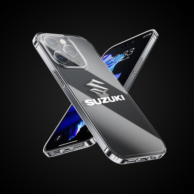 Car Logo Transparent Phone Case For Suzuki Celerio