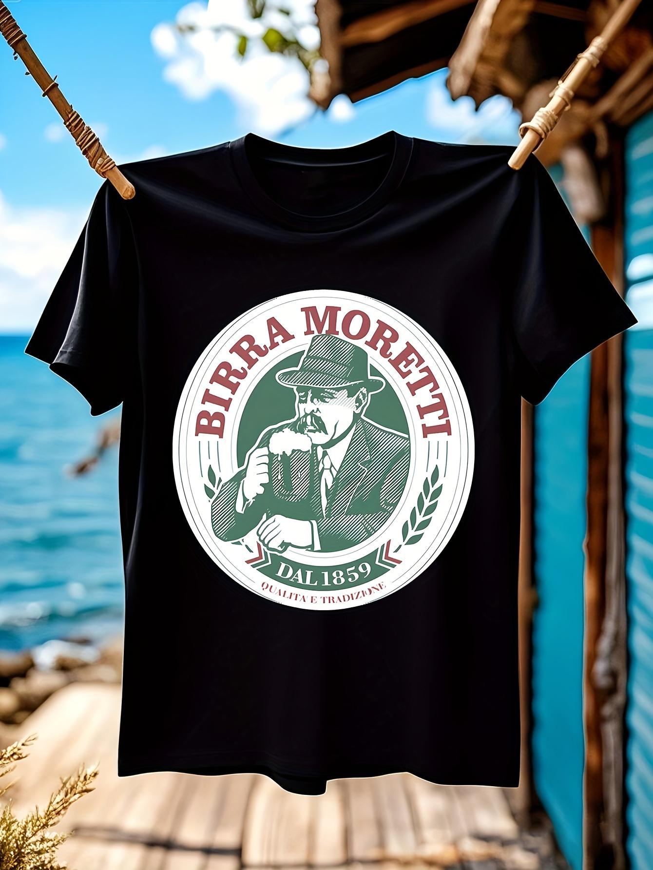 Birra Moretti Vintage Tshirt Vintage Italian Beer Brand G... L