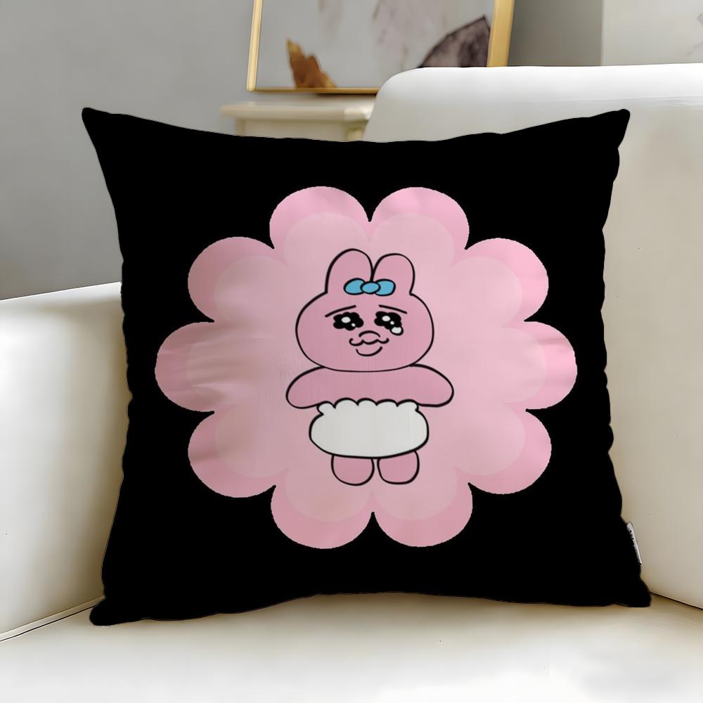 popular cartoon Opanchu Usag Cushion Cover Soft EasyWash Pillow Case Versatile for Couch Bed Travel and Office