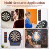Wall Mounted Darts Stand Wooden Darts Holder Set with Metal Hook 12 Slot Large Capacity Dart Storage Stand Display Rack for Play