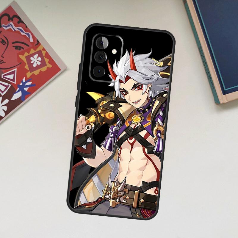 Genshin Impact Arataki Itto Case For Samsung Galaxy A12 A22 A32 A52 A14 A24 A34 A54 A53 A33 A13 A15 A25 A71 A51 Cover