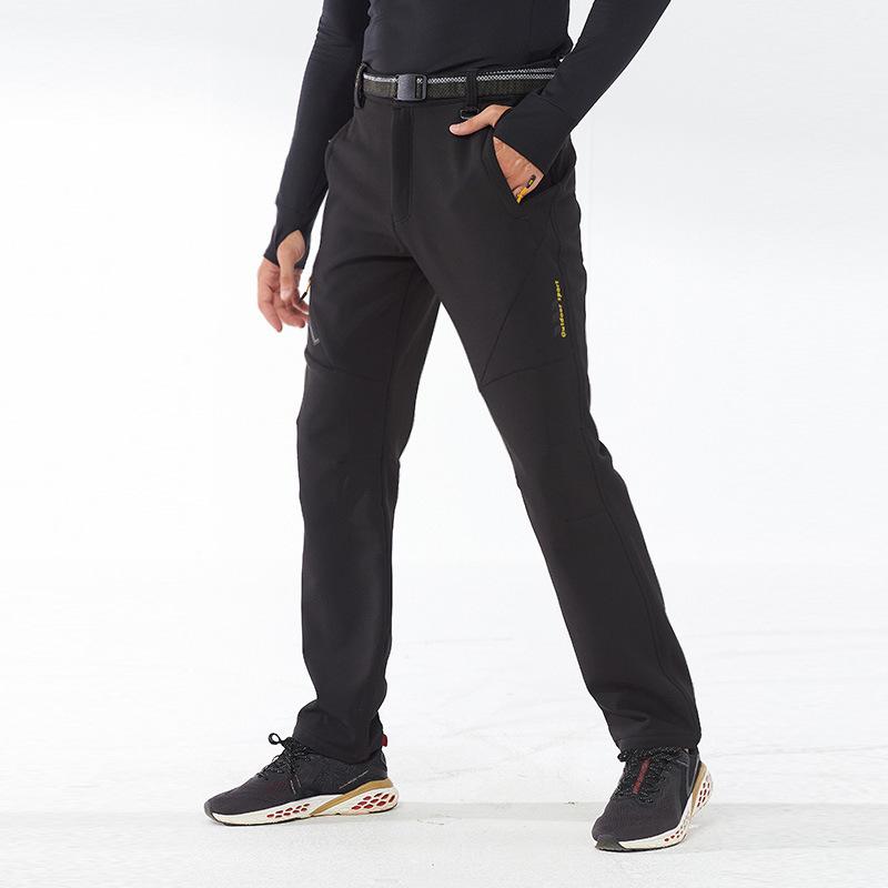 Men's and Women's Warm Waterproof Windproof Softshell Pants - Thick Fleece for Skiing and Mountaineering