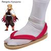 Hot Anime Demon Slayer Kimetsu No Yaiba Cosplay Accessories Kamado Nezuko Cosplay Clogs Kimono Flip-flops Geta Slippers Shoes