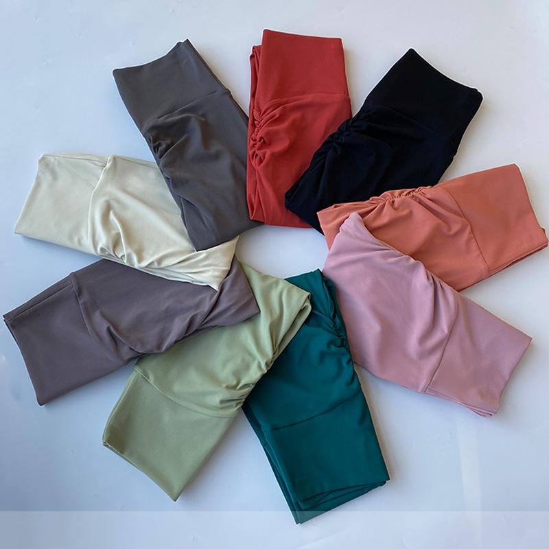 Kvinner Sport Fitness Leggings Høy midje Elastisk Sexy Solid Yoga Bukser Trening Løpe Gym Hurtigtørrende Pustende Leggings Dame