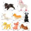 Simulation Animal Puppy Pet Model Set Hollow Early Education Puzzle Ornament Doll Direct Supply