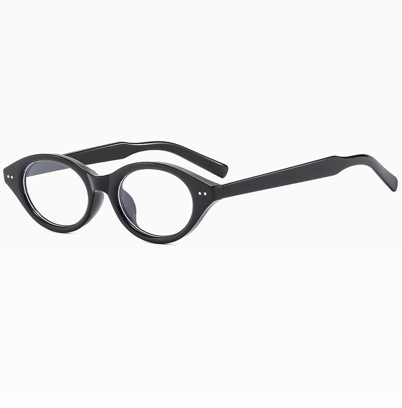 Small Oval Clear Lens Glasses Cute Candy Color Cosplay Costume Decorative Glasses Computer Spectacles Women