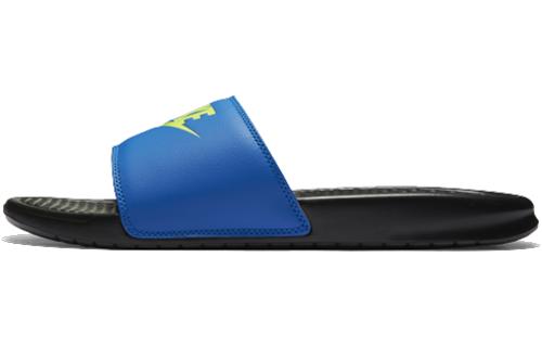 

Nike Benassi Jdi Mismatch Fashion Unisex Blue Black Slippers Black 818736-074 38.5