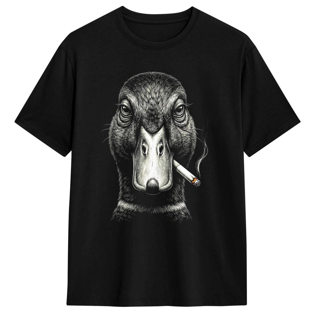 Mallard Smoking Cigarette Meme Funny Mallard Duck Hunting T Shirt Summer Hipster TShirts Unisex 100 Cotton Crew Neck 5XL Top Tees
