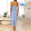 Women's Casual Backless Fitted Sleeveless Maxi Dress