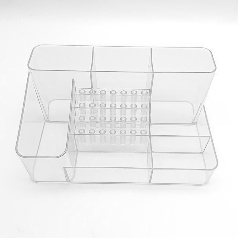 

Nail Machine & Nail Drill Stand 28 Hole Transparent Drill Bit Plastic Holder Suitable For Desktop Storage, Skincare Storage прозрачный