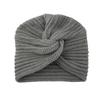 1Pc Women Headwear Cancer Chemo Beanie Hat Hair Loss Turban Solid Color Knitted Cap Head Wrap Polyester