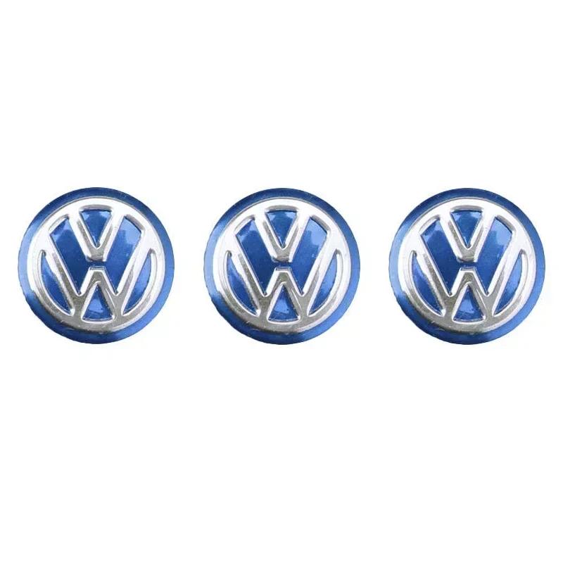 

2026 Hot For Volkswagen VW 3PCS Car Metal Emblem Stickers Auto Remote Key Logo For Volkswagen VW GTI Rline Passat Golf Polo Tou серый