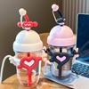 Summer Heat-Resistant Cute Straw Water Cup for Adults and Kids - Portable & Stylish