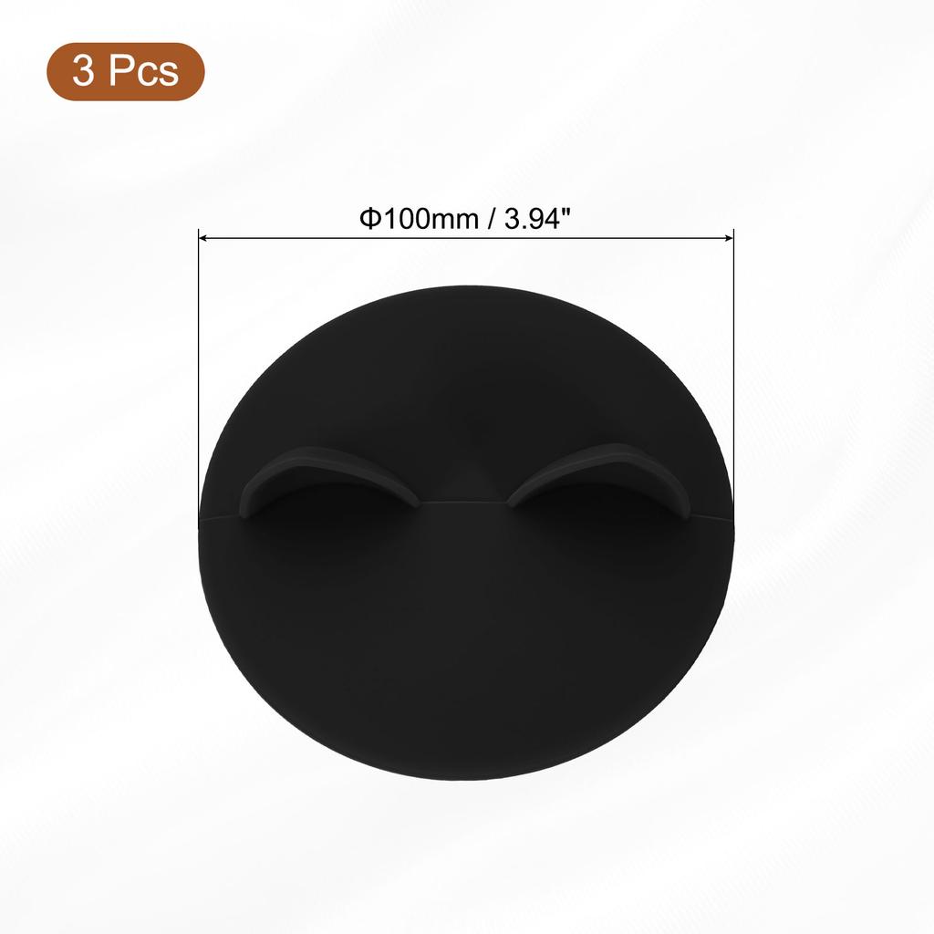 3Pcs Silicone Cup Lids 3.9/4.5 " Mug Cover Seal Cat Ear Cup Covers Reusable for Hot and Cold Drinks Cup Glass Cup Coffee Cup