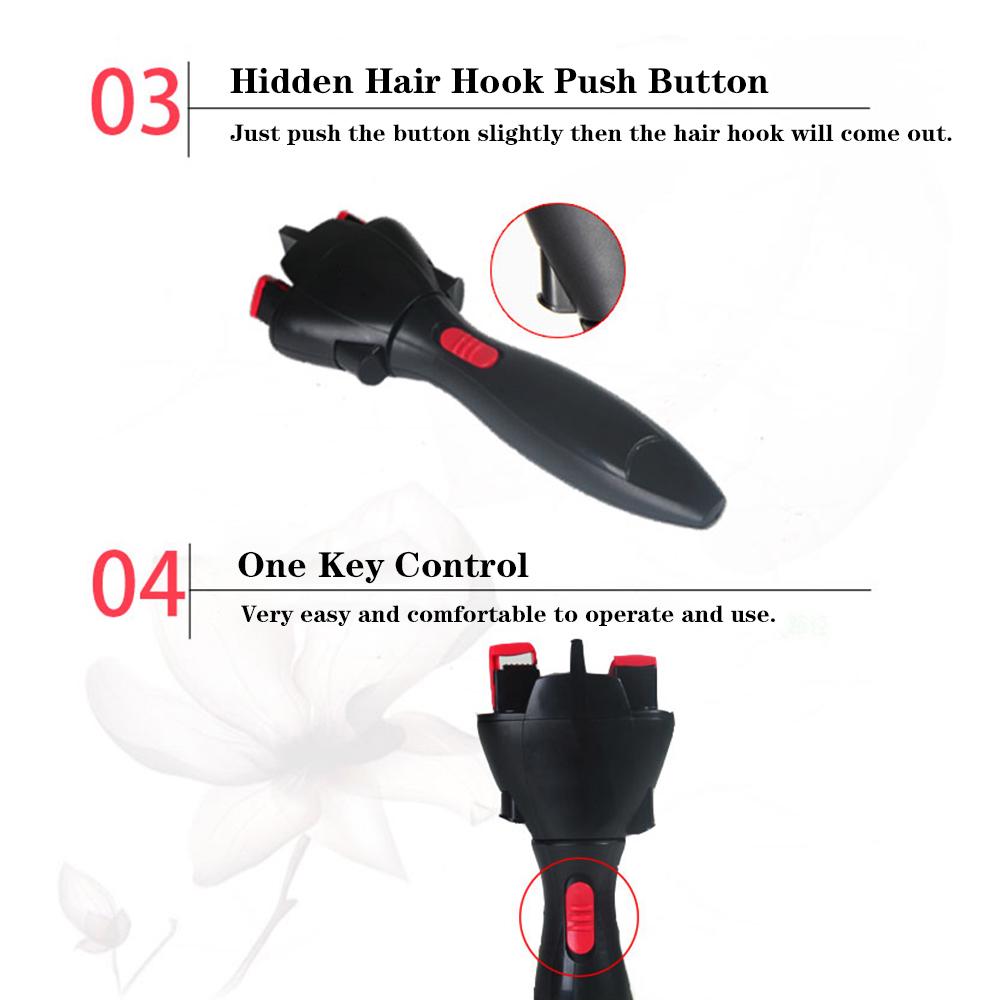 Electronic Quick Twist Hair Braiding Tool USB Powered Automatic Hair Braider Machine Braid Maker