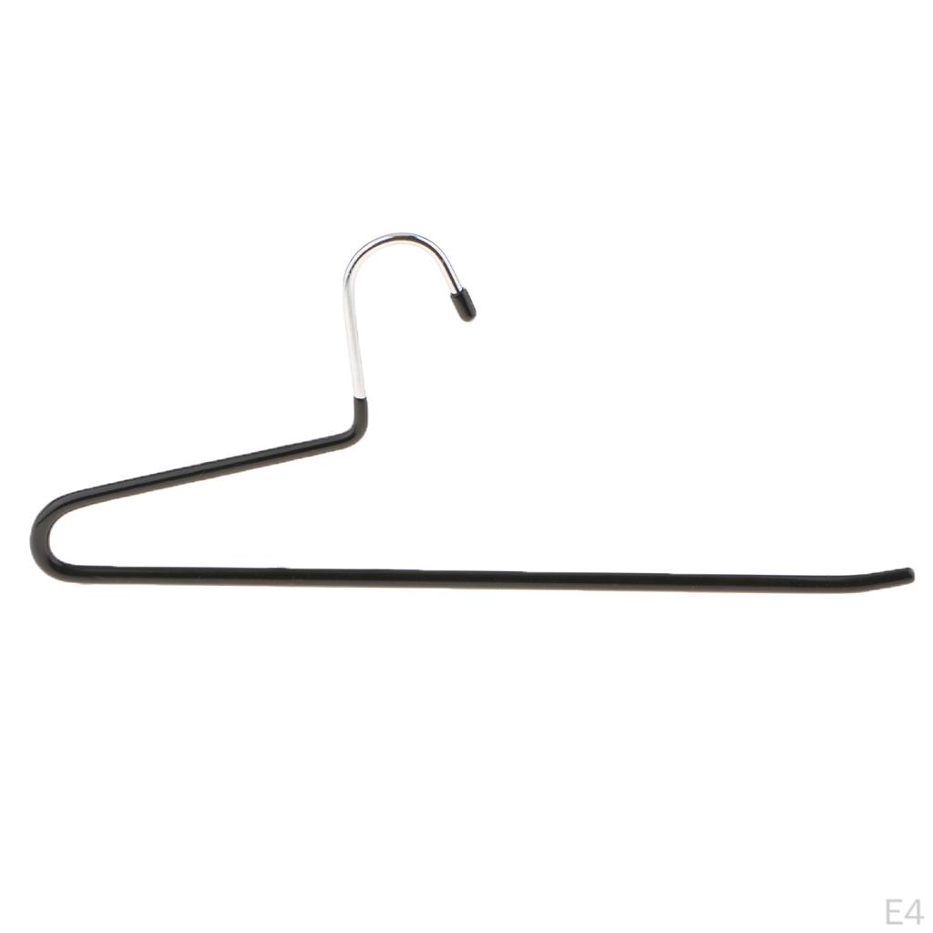 10 Pack Anti-slip Stainless Metal Pant Trousers Jean Hangers Rails Closet Storage Organizer