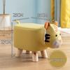 Children's Solid Wood Elephant Stool - Cute, Creative, Cartoon Animal Design for Home and Shoe Changing