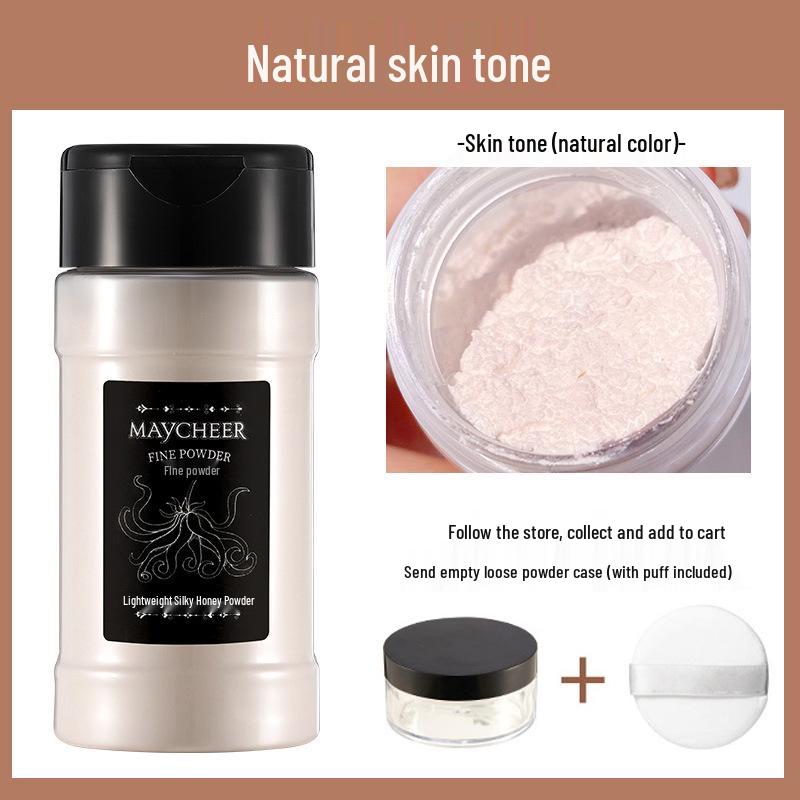 Influencer Transparent Setting Powder: Long-Lasting, Sweatproof, Waterproof Loose & Pressed Powder (55g)