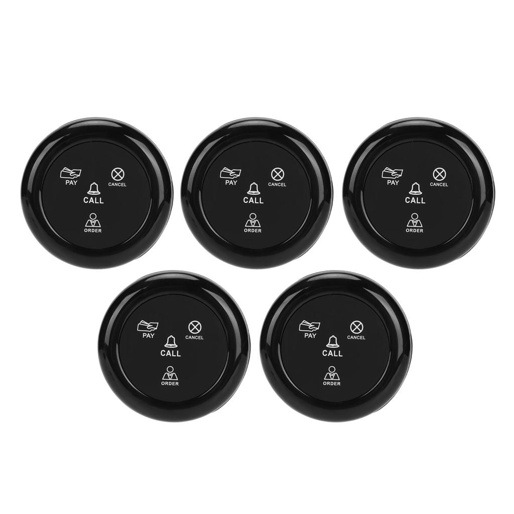 5pcs Wireless Caregiver Pager SOS Call Buttons 433MHz Smart Call System for Home Restaurant Cafe