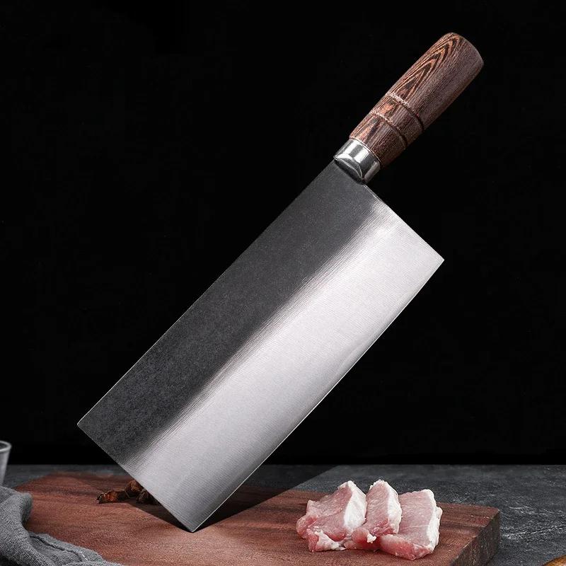 Kitchen Knives Chef Cleaver Meat Fish Chopping Vegetables Butcher Boning Slicing Knife Handmade Blade Wood Handle Cleaver Knife