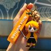 Cute Cartoon PVC Soft Rubber Demon Slayer Keychain Key Ring Couple's Hanging Decoration Car Backpack Y2k Fashion Toys Anime