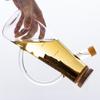 Transparente Ölflasche mit Griff und Skala, hitzebeständige Küchenutensilien, Sojasauce-Essig-Behälter