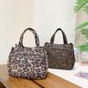 Autumn and winter bags women's new leopard print retro versatile underarm bag commuting to work portable mommy bag handbag