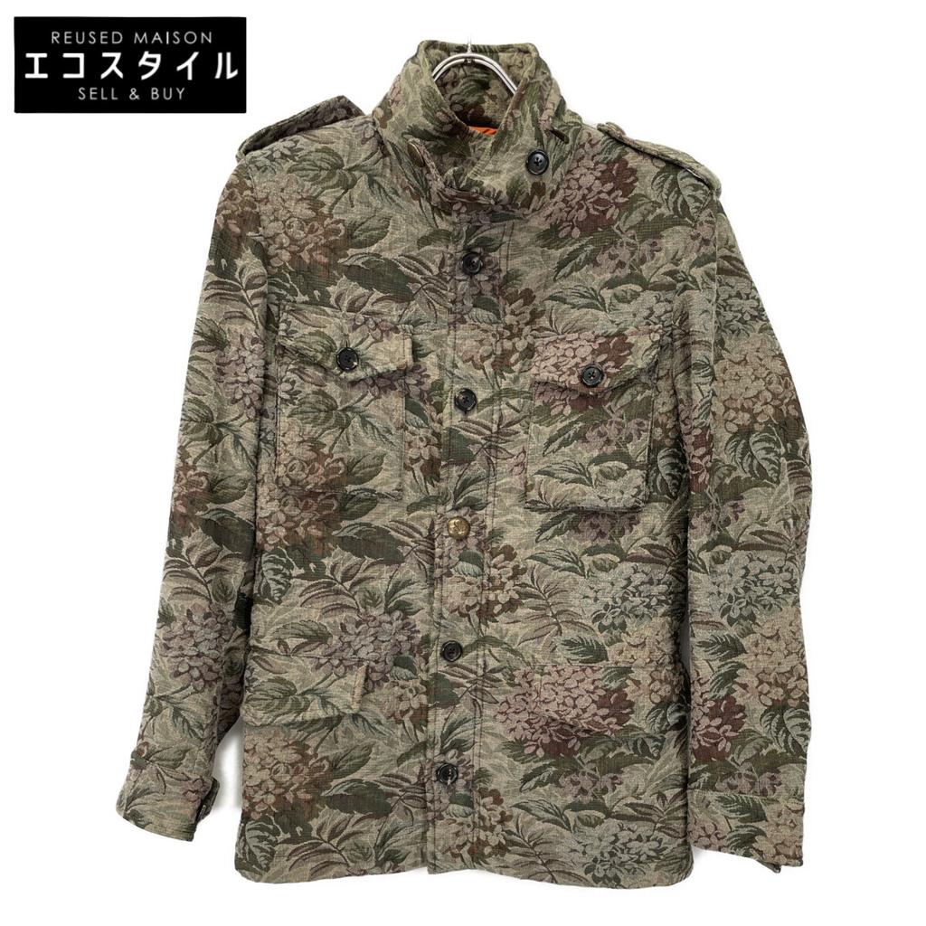GABRIELE PASINI Khaki Botanical Jacquard Pattern M-65 Jacket Jacket Not written khakiUsed