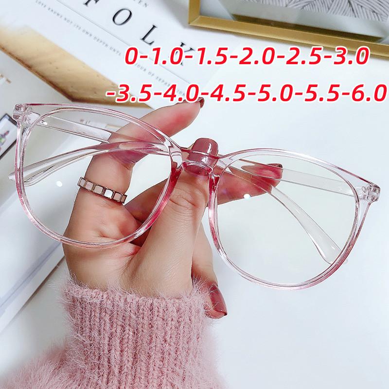 Luxury Progressive Reading Glasses Eyewear Women'S Short-Sighted Glasses Round Frame Prescription Glasses Myopia