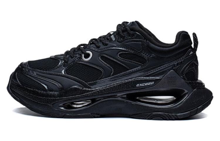 Li Ning Exceed Infinity Износостойкие Дышащие Низкие Повседневные Кроссовки Мужские Черные AZGT003-4 41