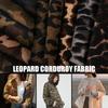 100*150cm Stoff mit Leopardenmuster Weicher Samt Kordstoff zum Nähen Kleid Hosen Kinderkleidung Vorhang Tasche Bekleidung Handwerk