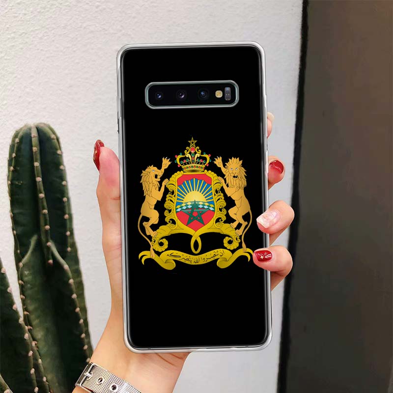

Morocco Flag Passport Phone Case For Samsung Galaxy S26 Ultra S23 S24 S25 Edge S20 FE S21 S22 Plus Soft Print Shell Cover Fundas Samsung S22 Ultra