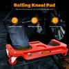 Rolling Knee Creeper,Movable Knee Dolly with Tool Tray,Sponge Knee Pad W/5 Swivel Castors, 220lbs Load Capacity for Auto Repair