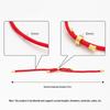 Handmade Adjustable Red Nylon Bracelet Cord for DIY Jewelry