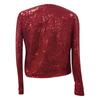 Women's Cardigan Long Sleeve Shiny Sequin Coat Open Front Casual Female Jacketc