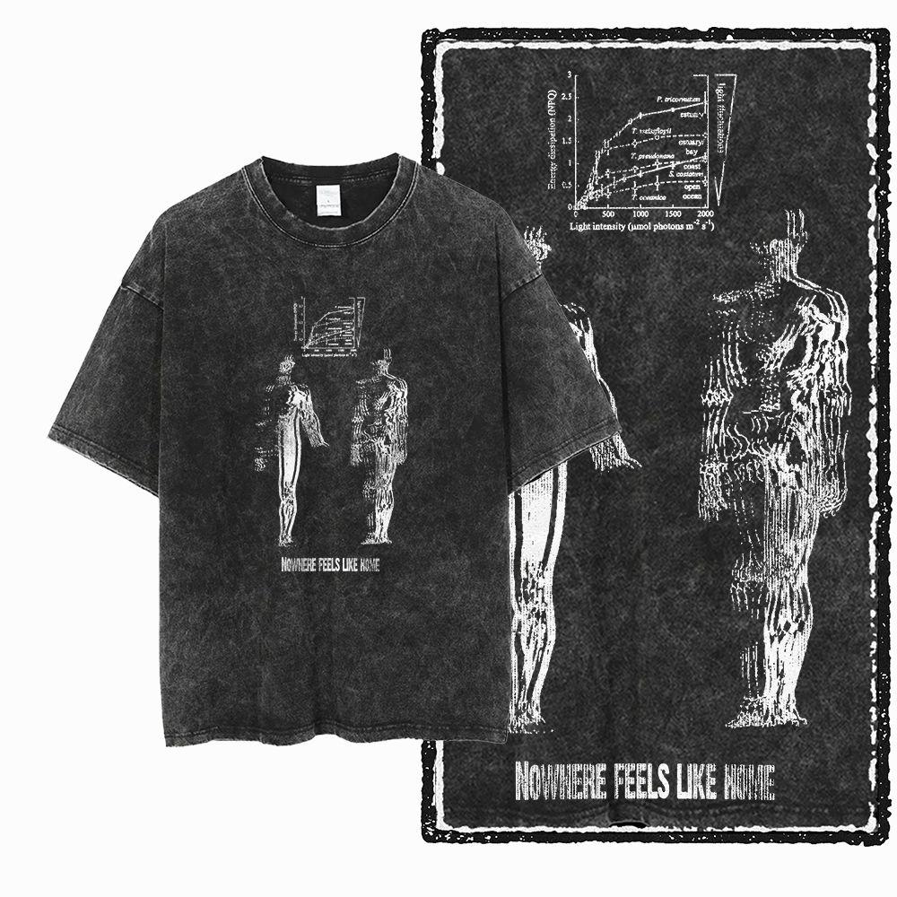 

G Exclusive Cotton Mens Big Size COOLMIND Graphic Tshirt Acid Washed Streetwear Cool Oneck mens Tee Tshirt S
